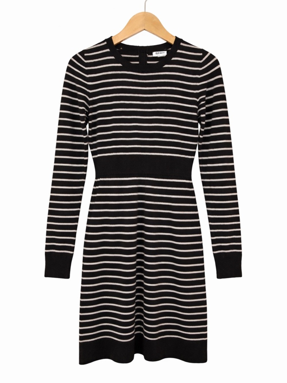 Old Navy Black & White Striped Knit Top